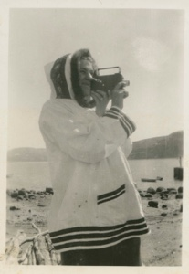 Image: Miriam MacMillan taking movie pictures